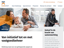 Tablet Screenshot of klokgroep.nl